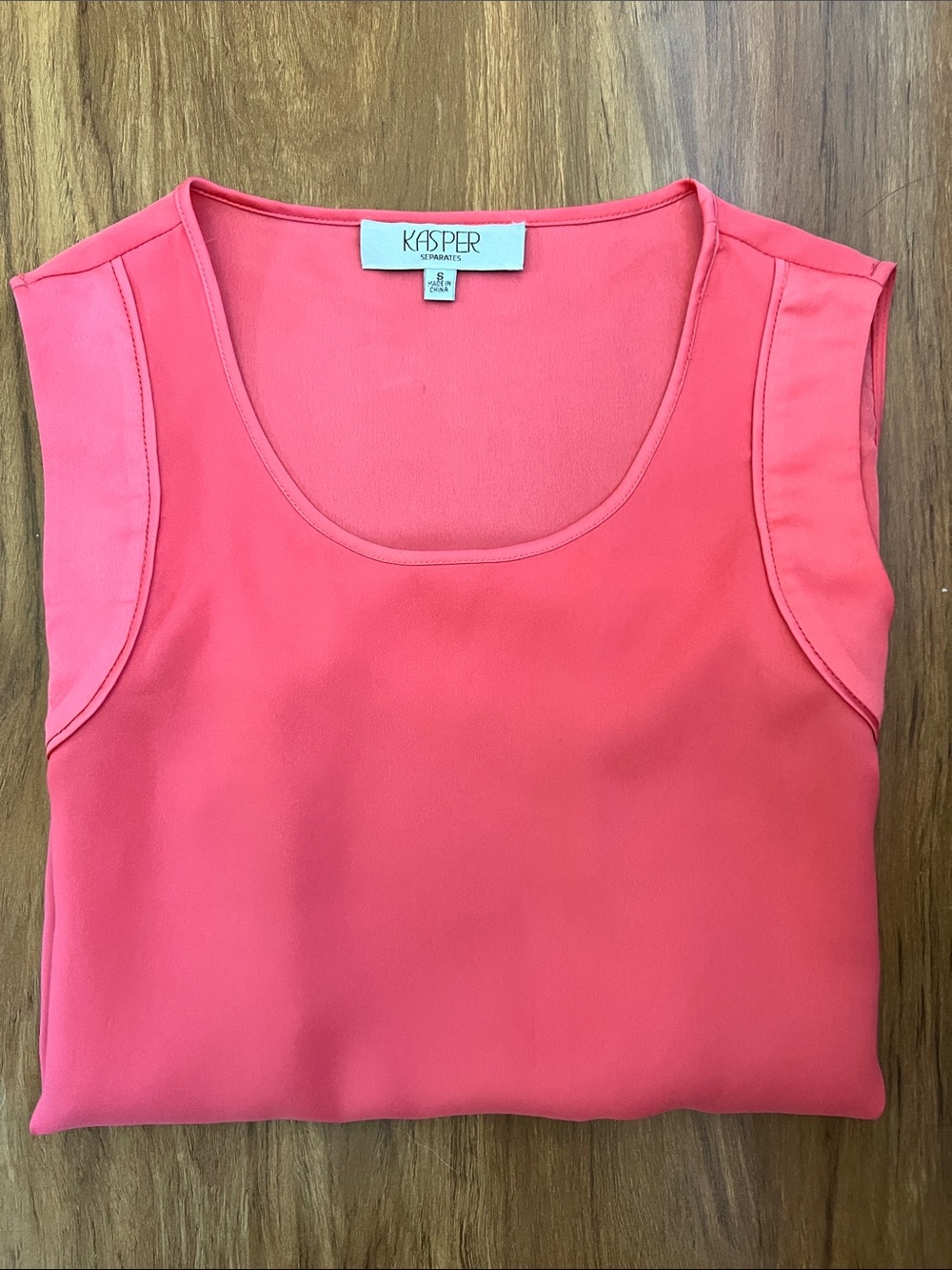 Pink Sleeveless Blouse